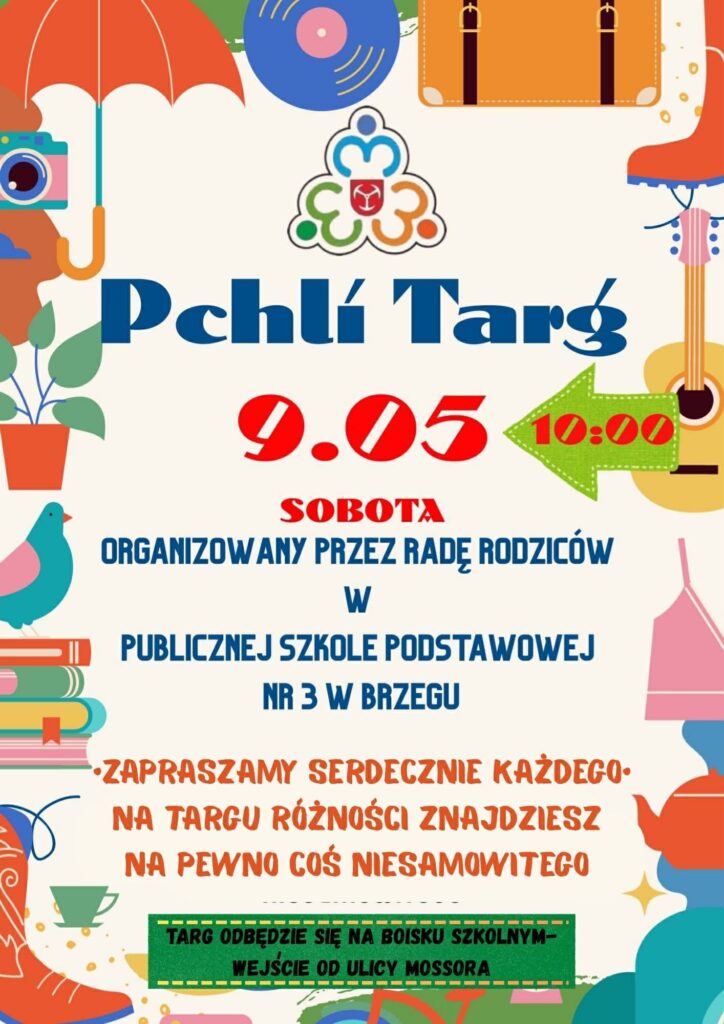 Pchli Targ z Publiczną Szkoła Podstawową Nr 3 w Brzegu